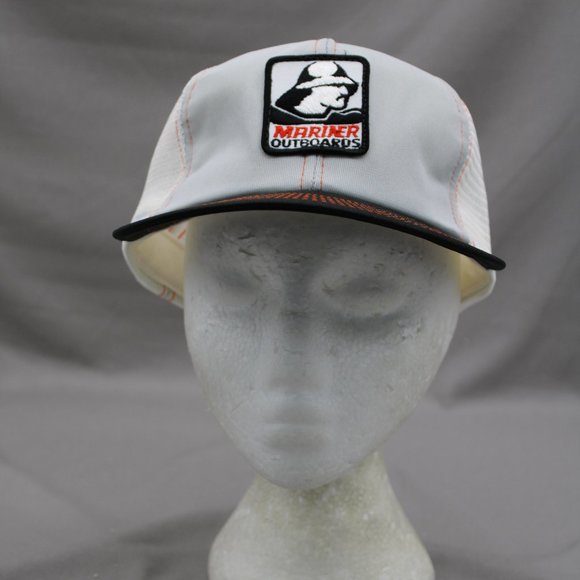 Vintage Patched Trucker Hat - Mariner Outboard Motors - Adult Snapback - Picture 3 of 8